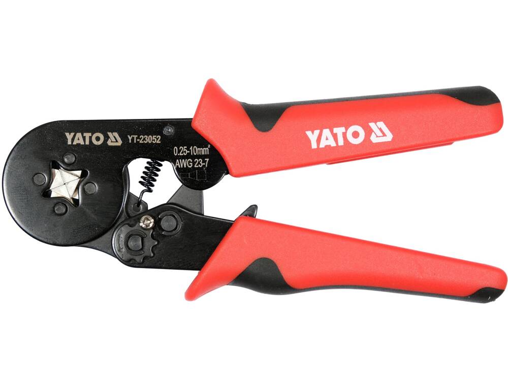 SET CLESTE SERTIZARE YATO YT-23052 PINI TERMINALI 0,25-10 MM2 + 1200 PINI DIFERITE MARIMI YATO - scule electrice si unelte profesionale - BricoMart