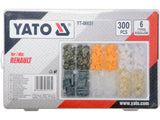 SET CLIPSURI AUTO YATO YT-06651 RENAULT 300 BUC YATO - scule electrice si unelte profesionale - BricoMart