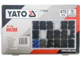 SET CLIPSURI AUTO YATO YT-06658 MAZDA 475 BUC YATO - scule electrice si unelte profesionale - BricoMart