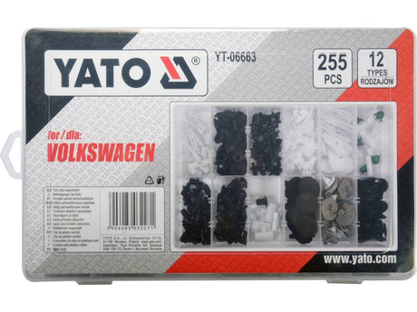 SET CLIPSURI AUTO YATO YT-06663 VOLKSWAGEN 255BUC YATO - scule electrice si unelte profesionale - BricoMart