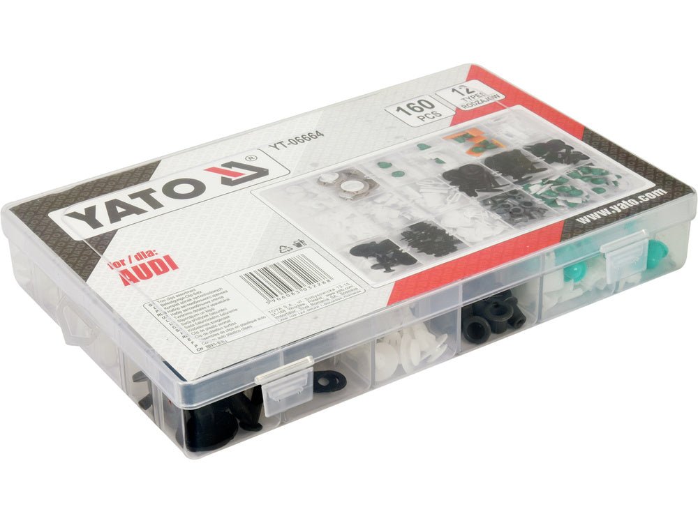 SET CLIPSURI AUTO YATO YT-06664 AUDI 160 BUC YATO - scule electrice si unelte profesionale - BricoMart