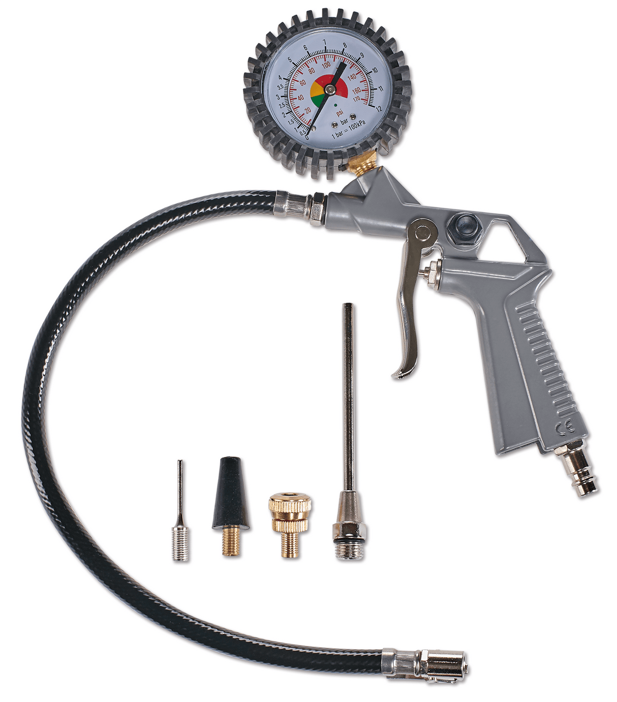 Set compresor Einhell TC - AC 190 OF, 1100 W, max. 8 bar, debit de aspiratie 190 L/min, turatie motor 15000 rpm, furtun de 3 metri, include set adaptor 3 piese, fara ulei Einhell - scule electrice si unelte profesionale - BricoMart