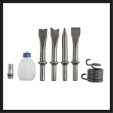 Set dalta pneumatica Einhell TC - PC 45 (pentru piatra + metal, incl. set dalta 4 piese 120 mm, accesoriu detartrator ac, sticla de ulei goala, niplu de dop Einhell - scule electrice si unelte profesionale - BricoMart