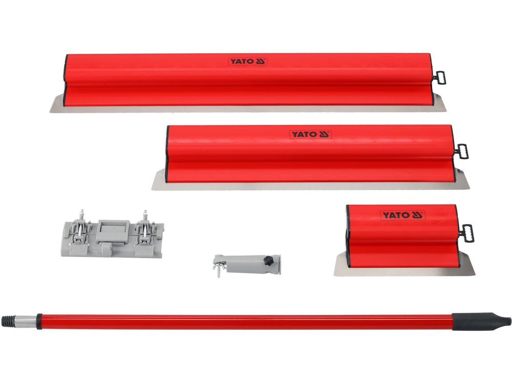 SET DE 5 gletiere ȘI LAMĂ PENTRU TENCUIELI DIN PVC Yato YT - 52225 Yato - scule electrice si unelte profesionale - BricoMart