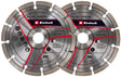 Set de discuri diamantate originale Einhell 125 mm ca accesoriu pentru freze de perete (Ø125 mm, 2 bucati, alezaj 22,2 mm, pentru freze de perete Einhell TC - MA 1300 si TE - MA 1500) Einhell - scule electrice si unelte profesionale - BricoMart