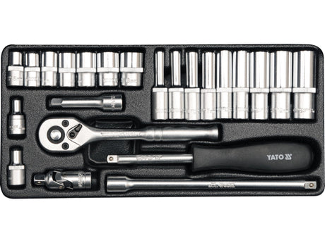 SET DE SCULE YATO YT-14421 1/4, SET DE 23 BUC. YATO - scule electrice si unelte profesionale - BricoMart