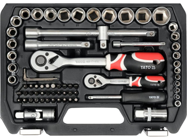SET DE SCULE YATO YT-38782 1/2, 1/4, 72 PIESE YATO - scule electrice si unelte profesionale - BricoMart