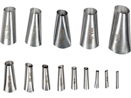 SET DUZE PENTRU SILICON 14 BUC Yato YT - 52622 - 35 mm, inox Yato - scule electrice si unelte profesionale - BricoMart