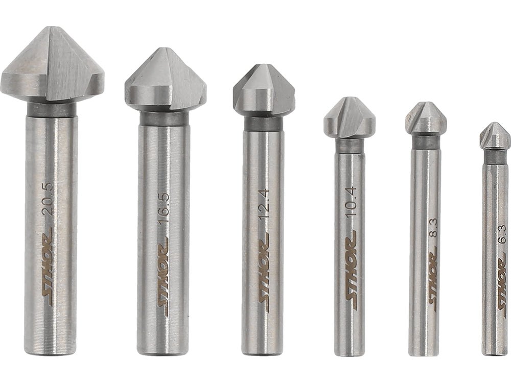SET FREZE PENTRU METAL 6.3 - 20.5MM 6BUC. Sthor 22710 Sthor - scule electrice si unelte profesionale - BricoMart