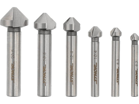 SET FREZE PENTRU METAL 6.3 - 20.5MM 6BUC. Sthor 22710 Sthor - scule electrice si unelte profesionale - BricoMart