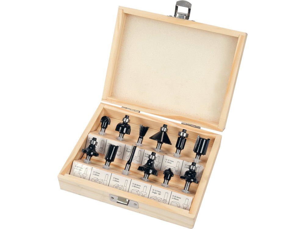 SET FREZE PENTRU VOREL 22552 LEMN 12 BUC VOREL - scule electrice si unelte profesionale - BricoMart