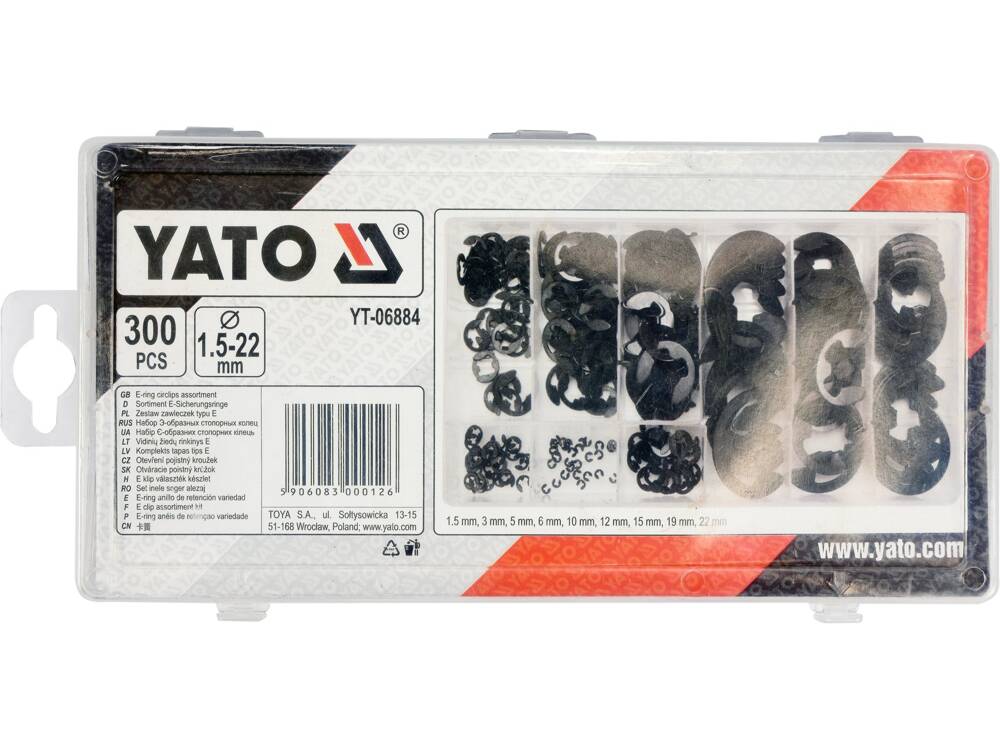 SET INELE SIGURANTA YATO YT-06884 TIP E 300 BUC YATO - scule electrice si unelte profesionale - BricoMart