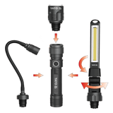 SET LAMPA DE YATO YT-08521 ATELIER, 3 IN 1, 380LM, LI-ION 3,7V 2200MAH, IP54 YATO - scule electrice si unelte profesionale - BricoMart