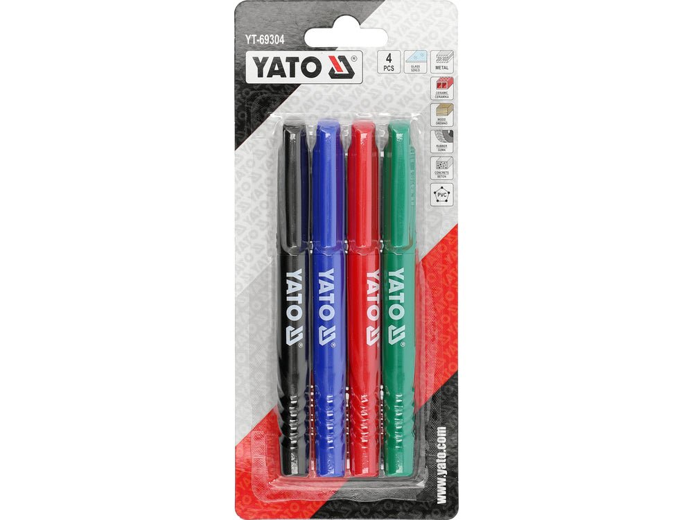 Set marker tehnic 4 buc. YATO YT-69304 - imagine 4