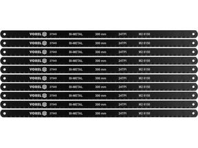 SET PANZE FIERASTRAR BI - METAL, 24TPI, COBALT 8% 300X12.6X0.65MM, 10 BUC Vorel 27545 - 300 mm, 12.6 mm, 0.65 mm, CrV Vorel - scule electrice si unelte profesionale - BricoMart