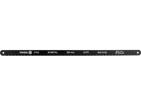 SET PANZE FIERASTRAR VOREL 27542 BI-METAL, 24TPI, COBALT 8% 300X12.6X0.65MM, 2 BUC VOREL - scule electrice si unelte profesionale - BricoMart
