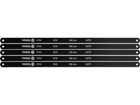 SET PANZE FIERASTRAU VOREL 27535 PT METAL 300X12.6X0.65MM, 5 BUC VOREL - scule electrice si unelte profesionale - BricoMart
