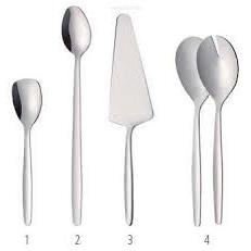 Set pentru servire salata, furculita si lingura, Inox 18/0, Hendi, 208 mm