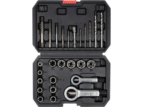 SET PENTRU SURUBURI YATO YT-06037 SI PIULITE DETERIORATE, 26 PIESE YATO - scule electrice si unelte profesionale - BricoMart