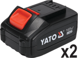 SET PISTOL DE YATO YT-82807 IMPACT 1/2, 700NM, 18V, 21 PIESE YATO - scule electrice si unelte profesionale - BricoMart