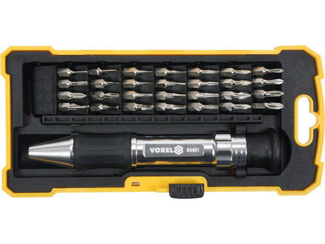 SET SURUBELNITA CU VOREL 64401 BITI, METALICA, 29 BUC VOREL - scule electrice si unelte profesionale - BricoMart