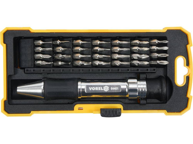 SET SURUBELNITA CU VOREL 64401 BITI, METALICA, 29 BUC VOREL - scule electrice si unelte profesionale - BricoMart