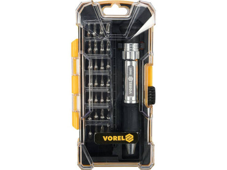 SET SURUBELNITA CU VOREL 64401 BITI, METALICA, 29 BUC VOREL - scule electrice si unelte profesionale - BricoMart