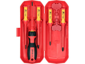 SET SURUBELNITA VDE, YATO YT-28294 5 CAPETE INTERSCHIMBABILE + 2 CHEI PANOU ELECTRIC YATO - scule electrice si unelte profesionale - BricoMart