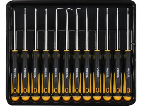 SET SURUBELNITE PRECIZIE, VOREL 64555 12 PIESE VOREL - scule electrice si unelte profesionale - BricoMart