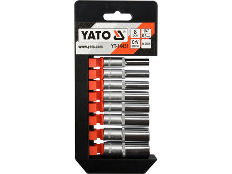 SET TUBULARE 1/4, YATO YT-14431 8 BUC YATO - scule electrice si unelte profesionale - BricoMart