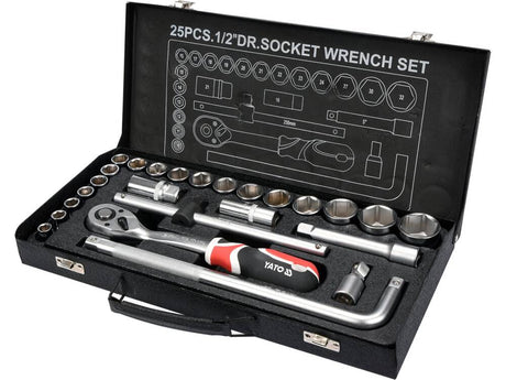 SET TUBULARE 25 YATO YT-12671 BUC\xa01/2 YATO - scule electrice si unelte profesionale - BricoMart