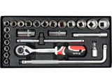 SET TUBULARE 25 YATO YT-12671 BUC\xa01/2 YATO - scule electrice si unelte profesionale - BricoMart
