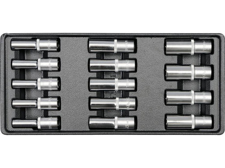 SET TUBULARE ADANCI YATO YT-5539 14 BUC, 8-21MM, PENTRU YT-5530 YATO - scule electrice si unelte profesionale - BricoMart