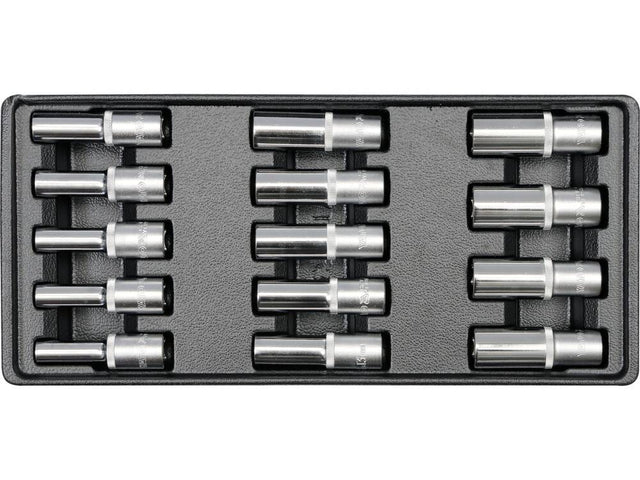 SET TUBULARE ADANCI YATO YT-5539 14 BUC, 8-21MM, PENTRU YT-5530 YATO - scule electrice si unelte profesionale - BricoMart