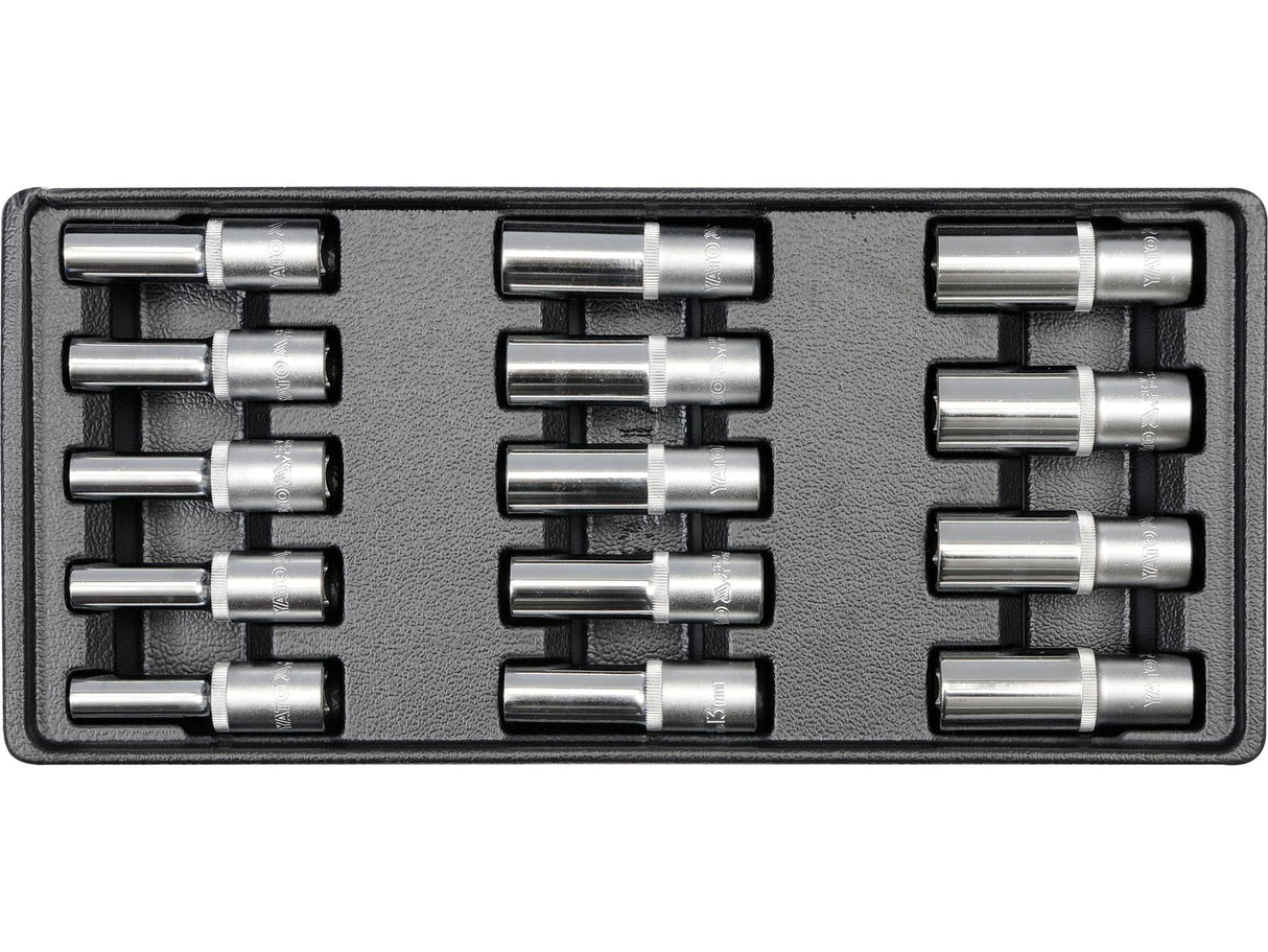 SET TUBULARE ADANCI YATO YT-5539 14 BUC, 8-21MM, PENTRU YT-5530 YATO - scule electrice si unelte profesionale - BricoMart