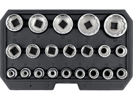 SET TUBULARE BIHEXAGONALE 1/2" Yato YT - 12630 Yato - scule electrice si unelte profesionale - BricoMart