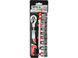 SET TUBULARE CU ACCESORII 3/8'', 12 PIESE Yato YT - 38683 - 9.5 mm, CrV Yato - scule electrice si unelte profesionale - BricoMart