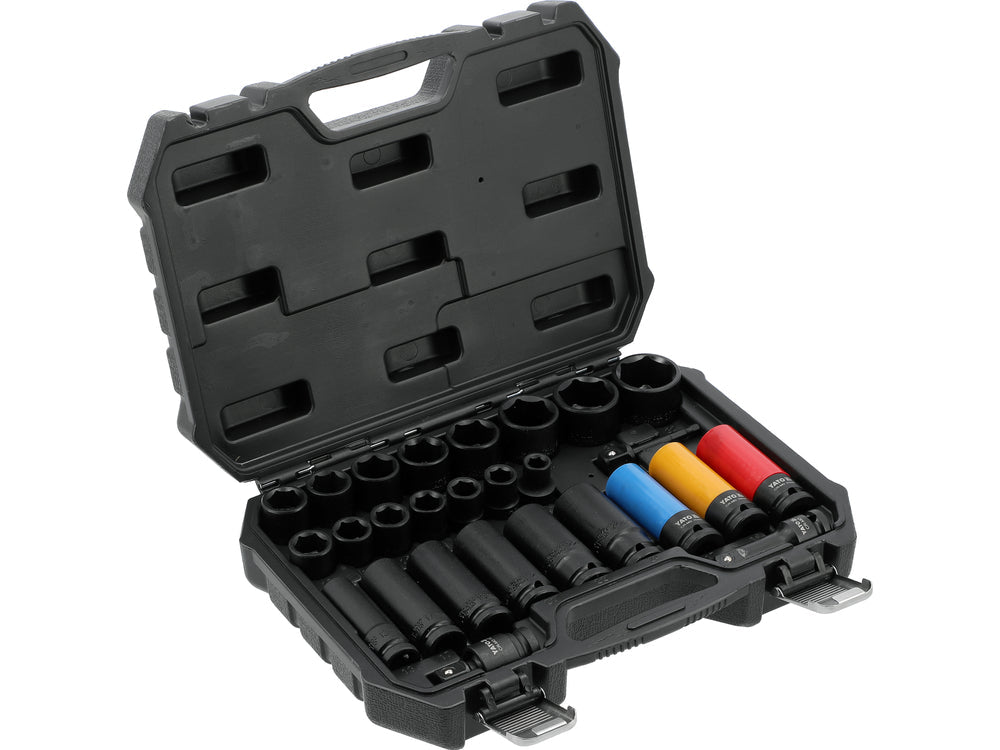 Set tubulare de impact YATO YT-10558, 1/2", 27 piese - imagine 2