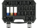 Set tubulare de impact YATO YT-10569, 1/2", 24 piese