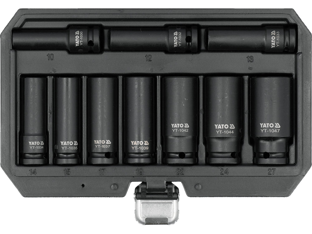 SET TUBULARE IMPACT LUNGI 1/2" Yato YT - 10557 Yato - scule electrice si unelte profesionale - BricoMart
