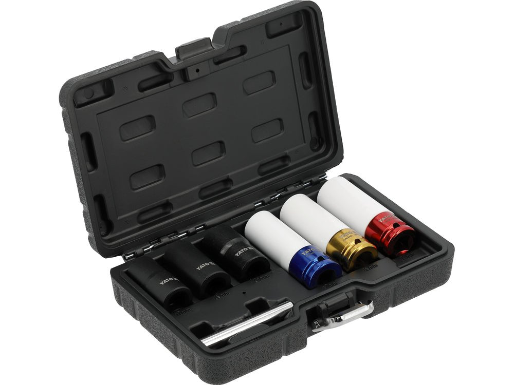 SET TUBULARE PT JANTE ALIAJ 1/2" 7 BUC Yato YT - 10559 Yato - scule electrice si unelte profesionale - BricoMart