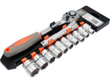 SET TUBULARE + STHOR 58633 ANTRENOR 12 BUC, 1/2 STHOR - scule electrice si unelte profesionale - BricoMart