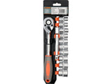 SET TUBULARE + STHOR 58633 ANTRENOR 12 BUC, 1/2 STHOR - scule electrice si unelte profesionale - BricoMart