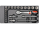 SET TUBULARE + YATO YT-5542 CLICHET 3/8, PENTRU YT-55300 YATO - scule electrice si unelte profesionale - BricoMart