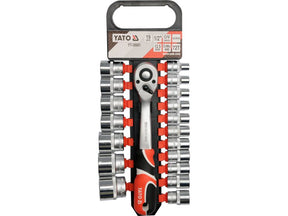 SET TUBULARE+ANTRENOR 19PIESE, YATO YT-38681 1/2 YATO - scule electrice si unelte profesionale - BricoMart