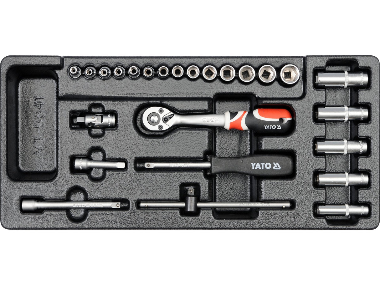 SET TUBULARE+CLICHET 25 YATO YT-5541 BUC, 3.5-14MM, PENTRU YT-5530 YATO - scule electrice si unelte profesionale - BricoMart