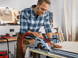Sina de ghidare originala Einhell din aluminiu, accesorii pentru Fierastrau circular manual, potrivite pentru ferastraie circulare manuale Einhell si ferastraie cu imersie, 2 x 1000 mm, pentru taieri drepte si taieri in unghi Einhell - scule electrice si unelte profesionale - BricoMart