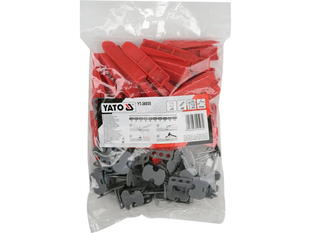 SISTEM DE NIVELARE Y1,5MM 50+50 BUC Yato YT - 36935 Yato - scule electrice si unelte profesionale - BricoMart