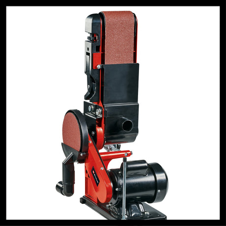 Slefuitor cu banda disc stationar Einhell TC - US 380, 380 W, viteza banda stationara 292 m/min, viteza disc abraziv 1.450 rpm, incl. 1x banda abraziva K80 si 1x hartie abraziva disc K80 Einhell - scule electrice si unelte profesionale - BricoMart