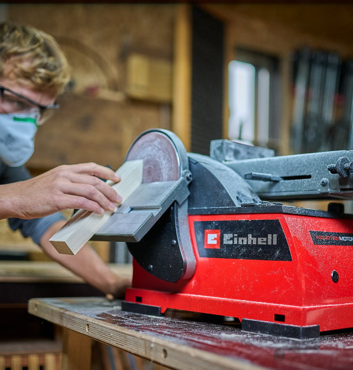 Slefuitor curea/disc Einhell TE - US 400 - 400 W BricoMart - scule electrice si unelte profesionale - BricoMart